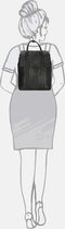 Micmacbags Legacy Rugzak - Vintage met RFID bescherming - Zwart