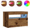 vidaXL - Nachtkastje - met - LED - 60x35x40 - cm - bewerkt - hout - oud - hout