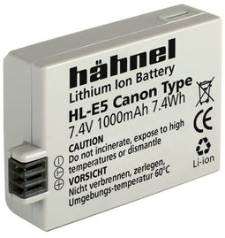 Hähnel HL-E5 - Accu Li-Ion 1000mAh - Geschikt voor Canon EOS-serie - Wit