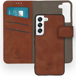 iMoshion Hoesje Geschikt voor Samsung Galaxy S22 Hoesje Met Pasjeshouder - iMoshion Uitneembare 2-in-1 Luxe Bookcase - Bruin