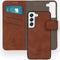 iMoshion Hoesje Geschikt voor Samsung Galaxy S22 Hoesje Met Pasjeshouder - iMoshion Uitneembare 2-in-1 Luxe Bookcase - Bruin