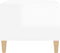 vidaXL - Salontafel - 102x50x40 - cm - bewerkt - hout - hoogglans - wit