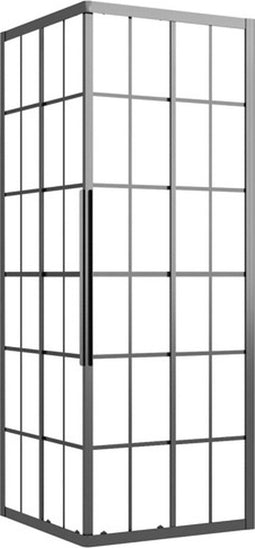 vidaXL - Douchecabine - 70x70x180 - cm - mat - ESG - zwart