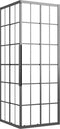 vidaXL - Douchecabine - 70x70x180 - cm - mat - ESG - zwart