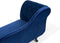 NIMES - Chaise longue - Marineblauw - Linkerzijde - Fluweel