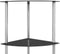 vidaXL - Kastje - 6-laags - 30x30x160 - cm - gehard - glas - zwart