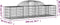 vidaXL - Schanskorven - 13 - st - gewelfd - 200x50x40/60 - cm - gegalvaniseerd - ijzer