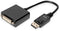 Digitus 0.15m - DisplayPort/DVI-I - Zwart