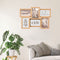 Atmosphera Collage Fotolijst - 44 x 31 cm - hout - voor 6 foto's van 10 x 15 cm - fotoframe - woonaccessoires