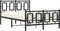 vidaXL - Bedframe - met - hoofd- - en - voeteneinde - metaal - zwart - 120x200 - cm