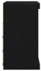 vidaXL - Sideboard - met - LED-verlichting - Zwart - Eiken - 60,5x37x67 - cm