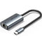 Vention CFPHB - Netwerk adapter - USB-C en RJ45 - Zwart