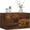 vidaXL - Wandkast - 60x36,5x35 - cm - bewerkt - hout - gerookt - eikenkleurig
