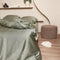 Coco & Cici - Bamboe Hoeslaken 90 x 200 cm - 1 Persoons Beddengoed - Olijfgroen - Elastiek Rondom - 100% Eco Bamboe