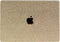 Lunso Geschikt voor MacBook Air 15 inch (2023-2025) cover hoes - case - Glitter Goud