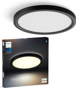 Philips Hue Tento - Plafondlamp - 50.000 wittinten - Rond - Zwart - Ø30 cm