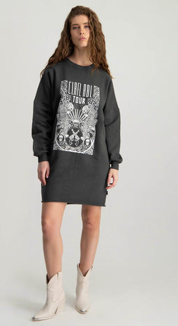 Colourful Rebel CLRFL RBL Tour Sweat Jurk - Loose fit - Lange mouw - M (2022)