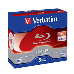 Verbatim BD-RE DL 50GB - Dubbellaags beschrijfbaar - 2x (5-pack)