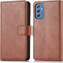 iMoshion Hoesje Geschikt voor Samsung Galaxy M52 Hoesje Met Pasjeshouder - iMoshion Luxe Bookcase - Bruin