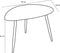 Mica Decorations Bijzettafel - Set van 2 - Druppelvormig - Zwart (2 stuks)