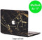 Lunso MacBook Air 11.6 inch - Hardcase cover hoes - Marmer print - Zwart