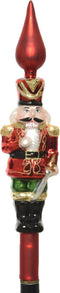 Piek glas d6h29cm rood