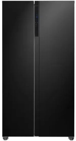 Frilec BONNSBS-630-040CB - Amerikaanse koelkast - 532L inhoud - Zwart