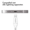 imoshion Kabel - Geschikt voor Lightning naar USB C - 1,5 meter - Oplader Kabel geschikt voor Apple iPhone 11/12/13/14 - Wit