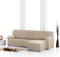 Hoes voor chaise longue met korte armleuning rechts Eysa ROC Beige 120 x 120 x 360 cm