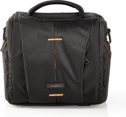 Nedis Cameratas - Schoudertas - Waterafstotend - 190 mm - 120 mm - 220 mm - Totaal aantal compartimenten: 8 - Oranje / Zwart
