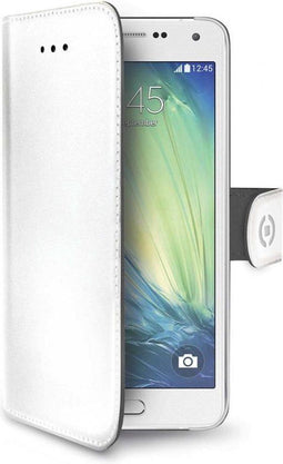 Celly Boekmodel Hoesje Samsung Galaxy A3 (2017) - Eco-friendly Kunstleer - Wit