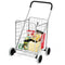 COAST Boodschappenwagen - Draagbaar - 360° - 57 x 58 x 91 cm - Zilver