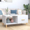vidaXL - Salontafel - 89,5x50x40 - cm - bewerkt - hout - wit