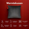 Coozie Warmtekussen - Oplaadbaar Draadloos & Bedraad - 45–65°C - Velvet - Antracietgrijs - 45 x 45 cm