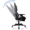 Gamestoel Thomas - bureaustoel racing gaming - ergonomisch - zwart wit