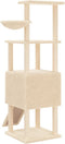 vidaXL - Kattenmeubel - met - sisal - krabpalen - 153 - cm - crèmekleurig