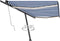 vidaXL - Luifel - automatisch - met - LED - en - windsensor - 500x350 - cm - blauw - wit