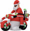vidaXL - Kerstman - opblaasbaar - LED - 156 - cm