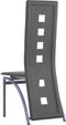 vidaXL - Eetkamerstoelen - 4 - st - kunstleer - grijs