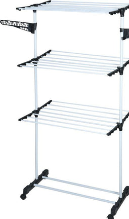Droogtoren 6 rekken - 80x57x165 cm - 17 meter drooglengte - Wit