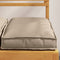 vidaXL - Ligbedkussen - voor - Stoel - 2 - stuks - Taupe - 40x40x8 - cm - Oxford - Stof