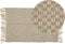ADABAG - Laagpolig vloerkleed - Beige - 50 x 80 cm - Katoen
