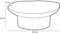 Mica Decorations Wolga - Schaal op Voet - L24,5 x B23 x H9,5 cm - Beige