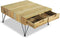 vidaXL - Salontafel - 80x80x40 - cm - massief - teakhout