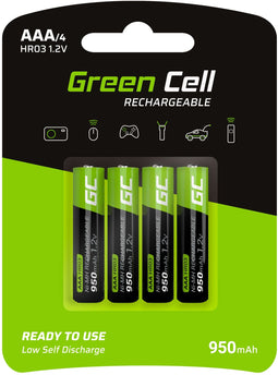 Green Cell GR03 - Ni-MH Accu 950mAh - Geschikt voor extreme temperaturen - Groen
