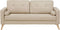 KALMAR - Tweezitsbank - Lichtbeige - Polyester