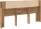 vidaXL - Hoofdbordkast - 200x18,5x102,5 - cm - bewerkt - hout - artisanaal - eiken