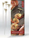 Triangle Professional Grillspiezen - RVS / Messing - 42 cm - 4 delig