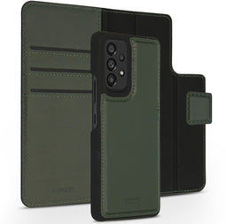 Accezz Galaxy A53 - Premium Leather 2 in 1 Wallet Bookcase - Uitneembare backcover - Groen
