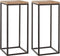 Mica Decorations Oskar Bijzettafel - H81xØ35 cm - Zwart - Set van 2